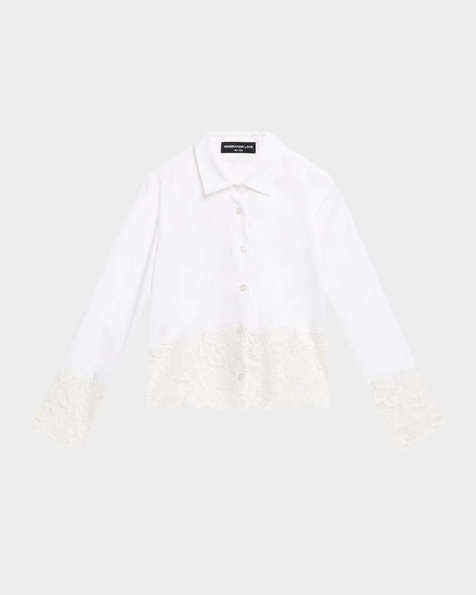 Issa Lace Combo Shirt